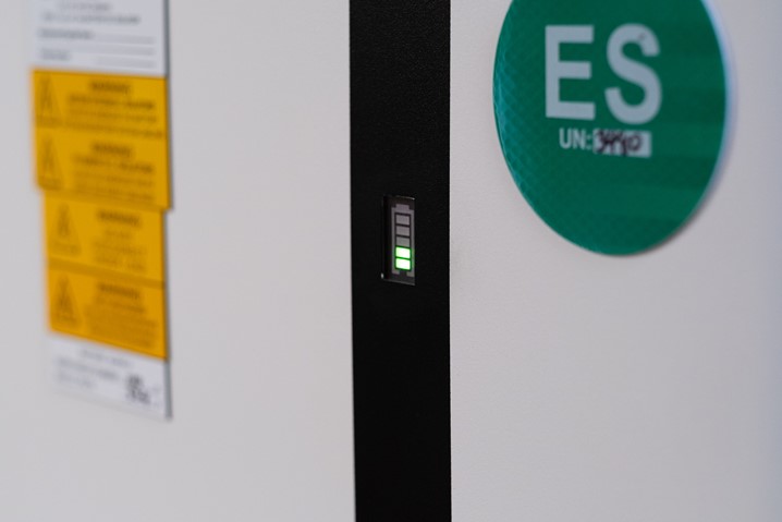 Close up of Alpha ESS charging