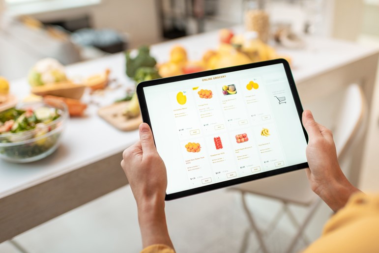 Save money, cost of living, by online food shopping